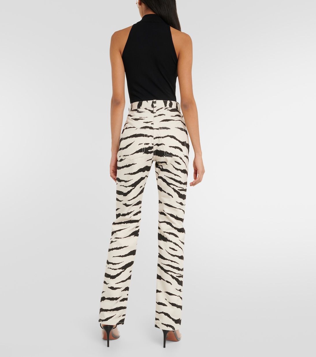 Zebra-print jeans | Alaïa
