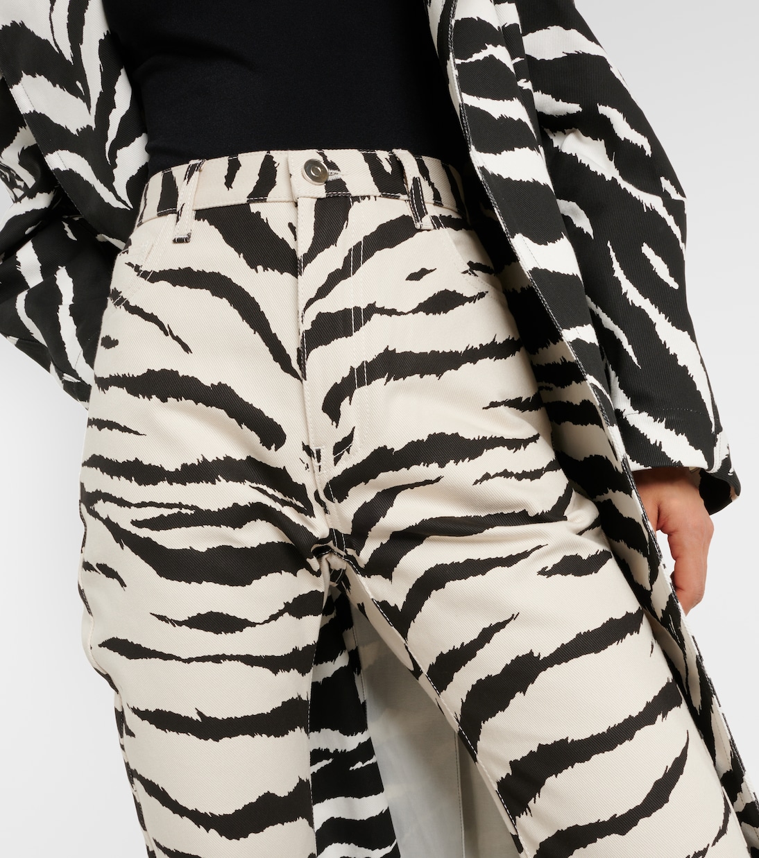 Zebra-print jeans | Alaïa