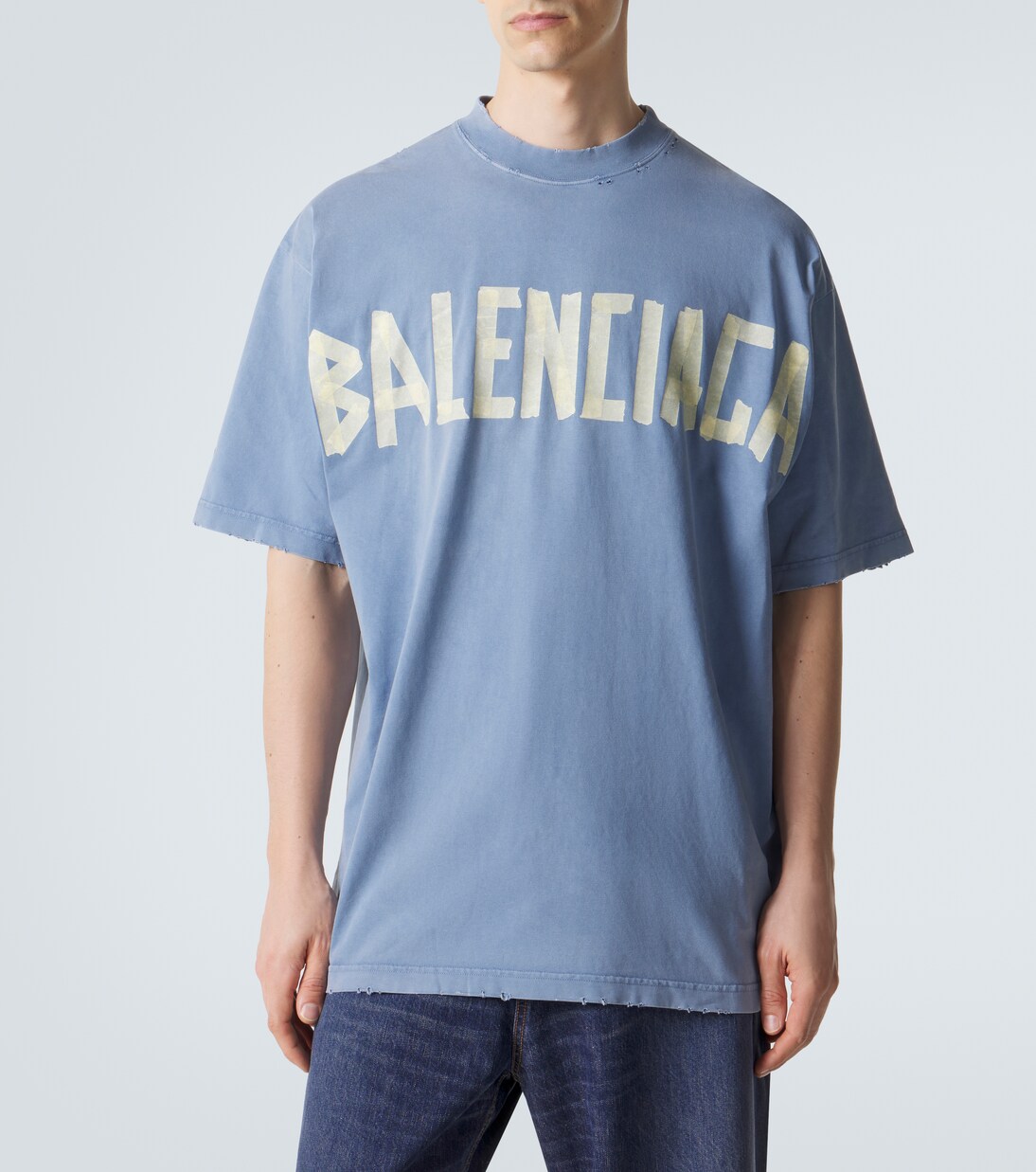 T-Shirt Tape Type aus Baumwoll-Jersey | Balenciaga
