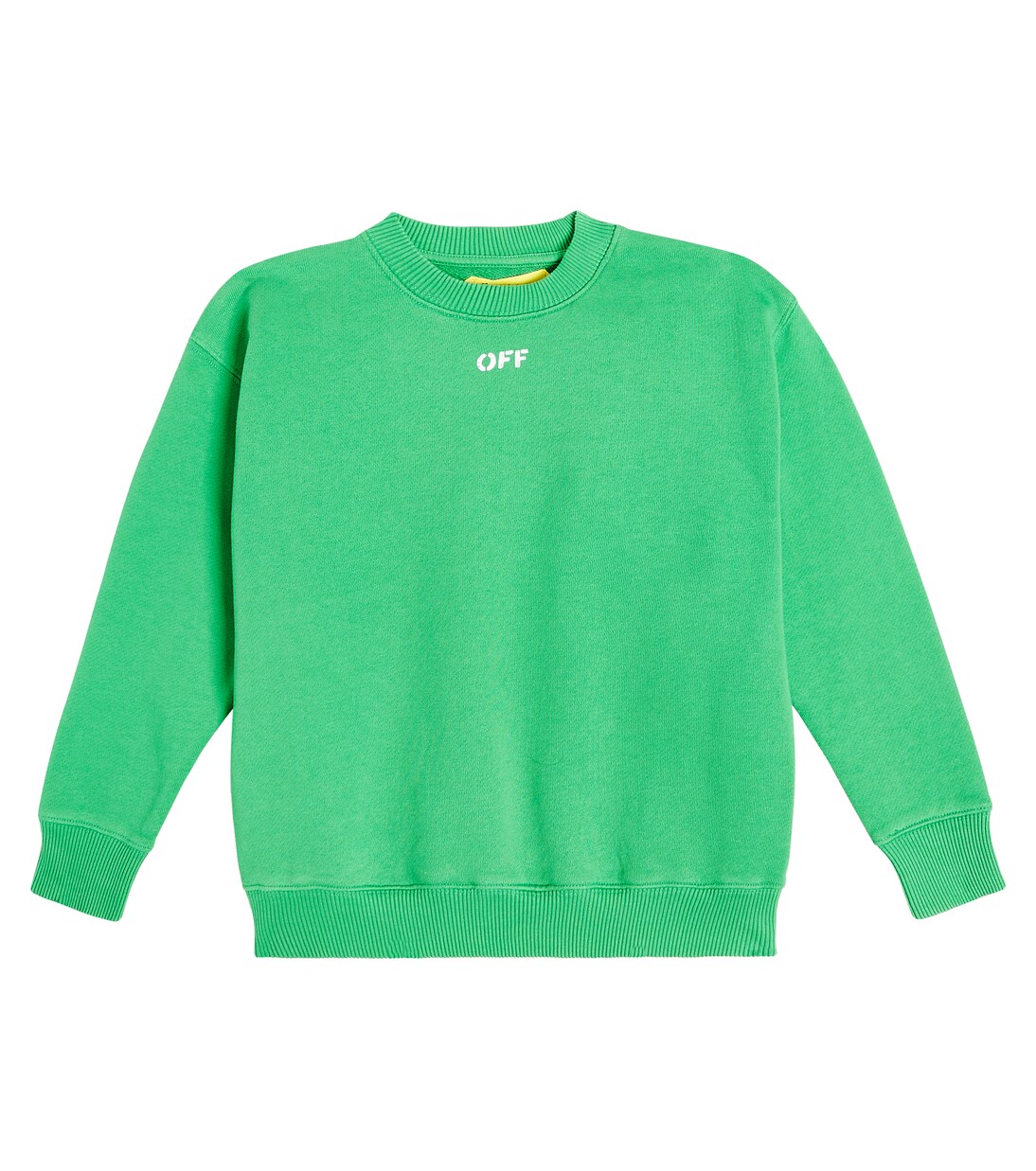 Logo printed cotton sweatshirt | Off-White Kids