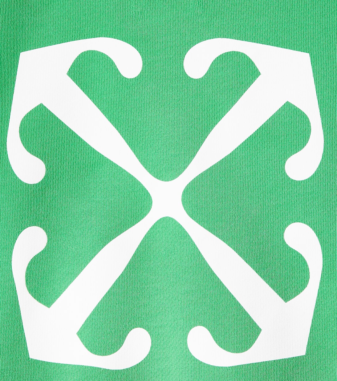 Logo printed cotton sweatshirt | Off-White Kids