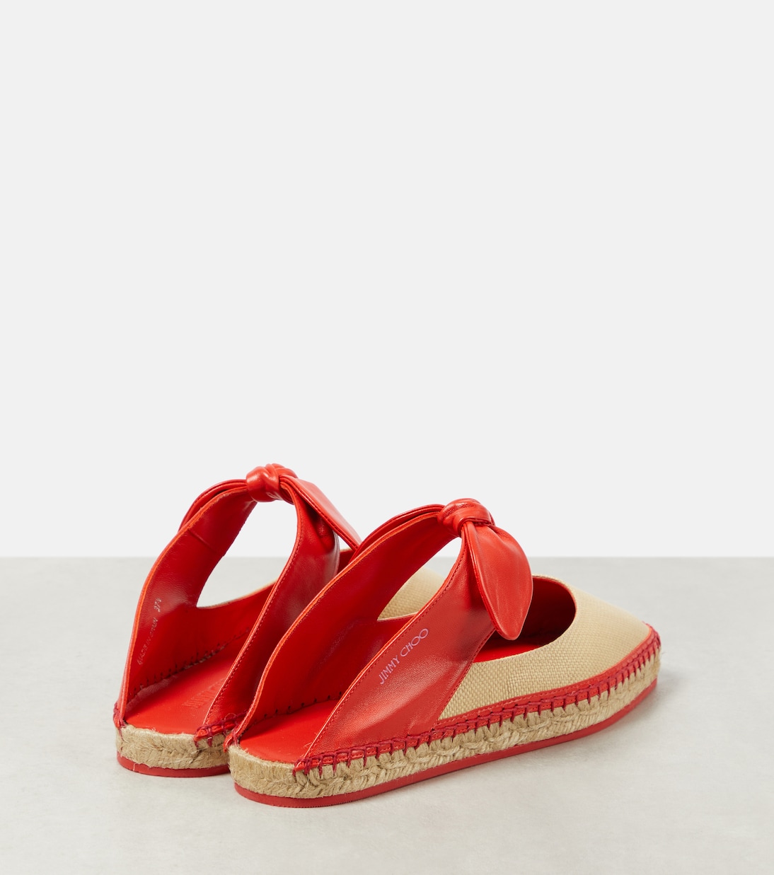 Reka leather and raffia espadrilles | Jimmy Choo