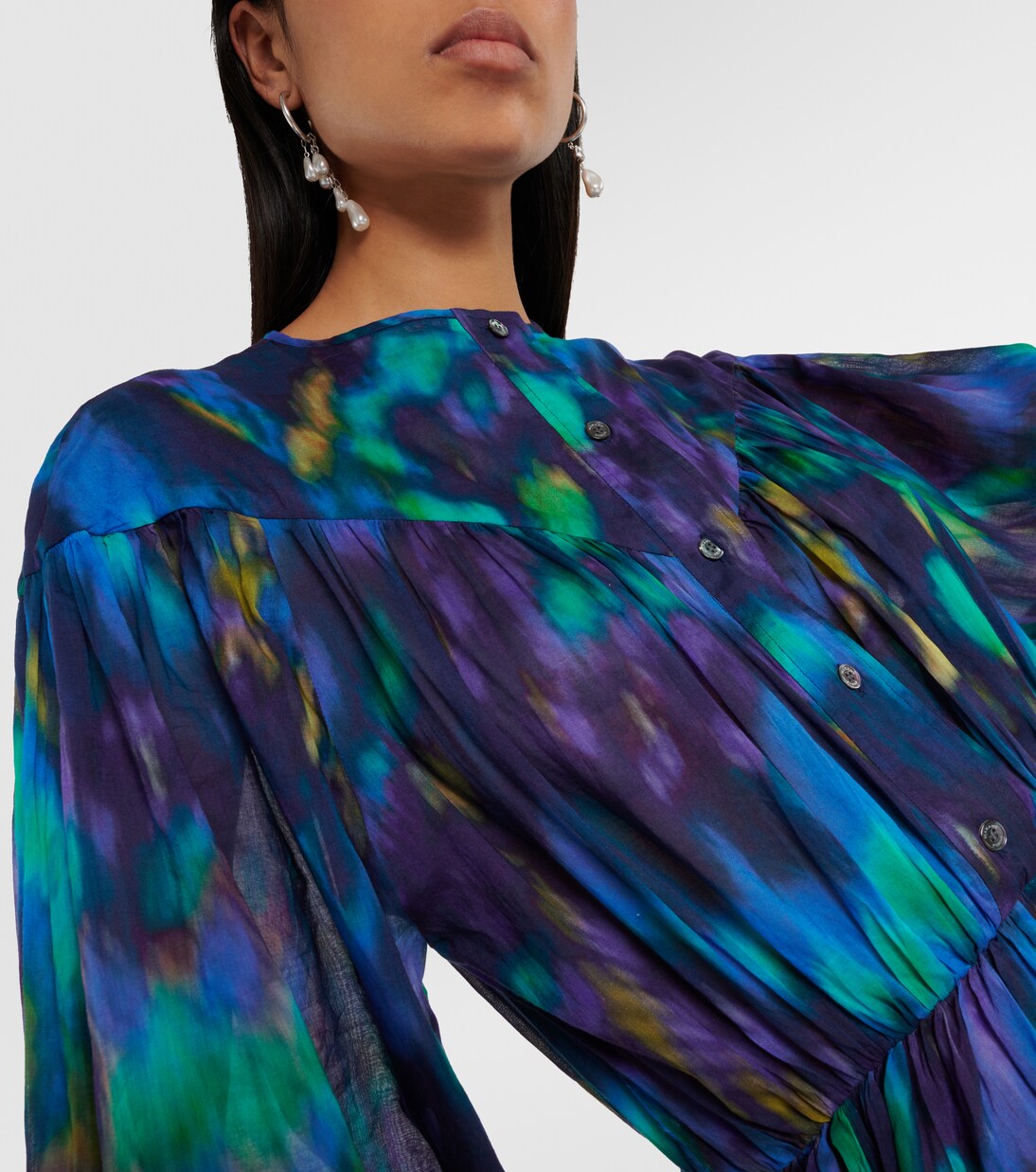 Bedrucktes Midikleid Maggy aus Baumwolle | Marant Etoile