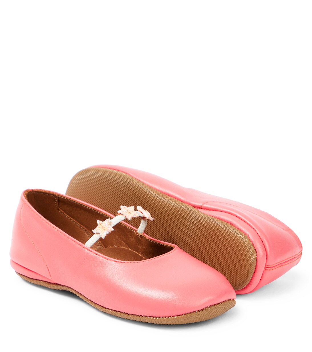 Goteborg appliqué leather ballet flats | PèPè