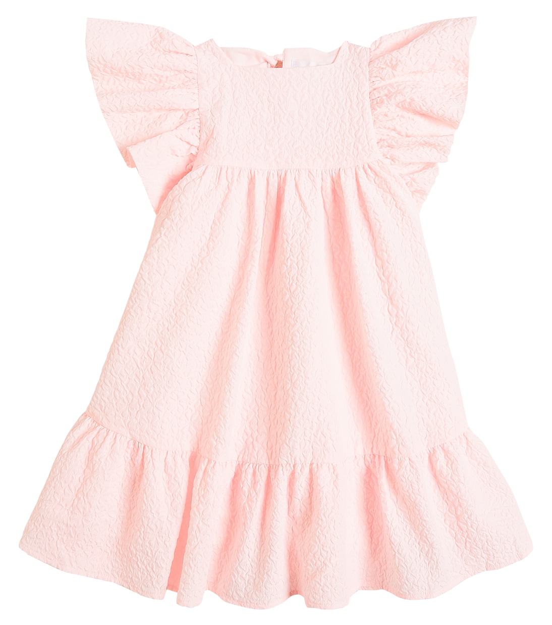 Ruffled matelassé dress | Petite Amalie  