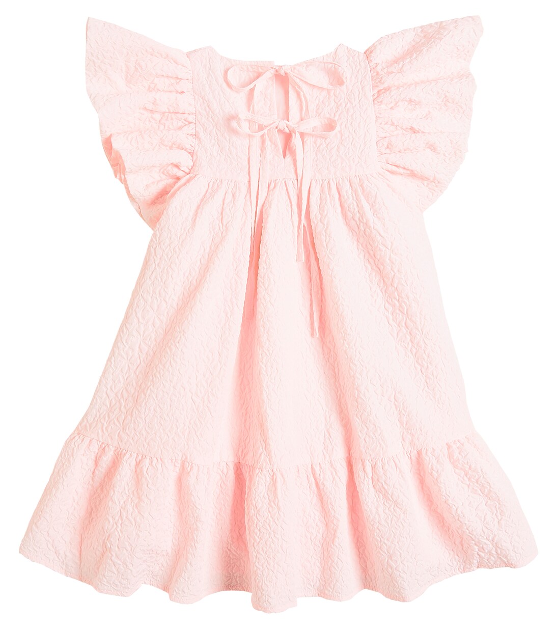 Ruffled matelassé dress | Petite Amalie  
