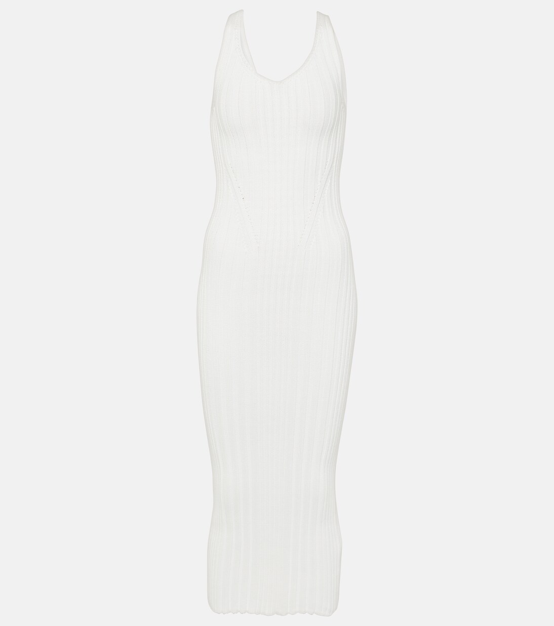 Robe midi Ottilie en coton mélangé | Khaite