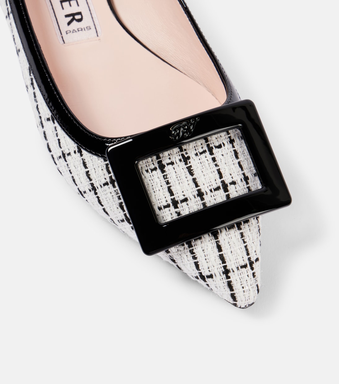 Gommettine bouclé ballet flats | Roger Vivier