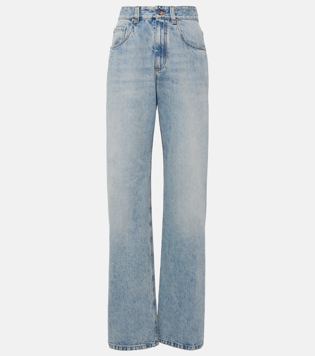 High-Rise Straight Jeans | Brunello Cucinelli