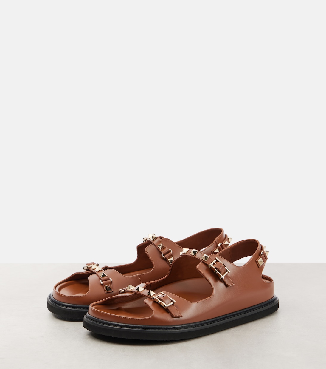 Sandalen Rockstud aus Leder | Valentino Garavani