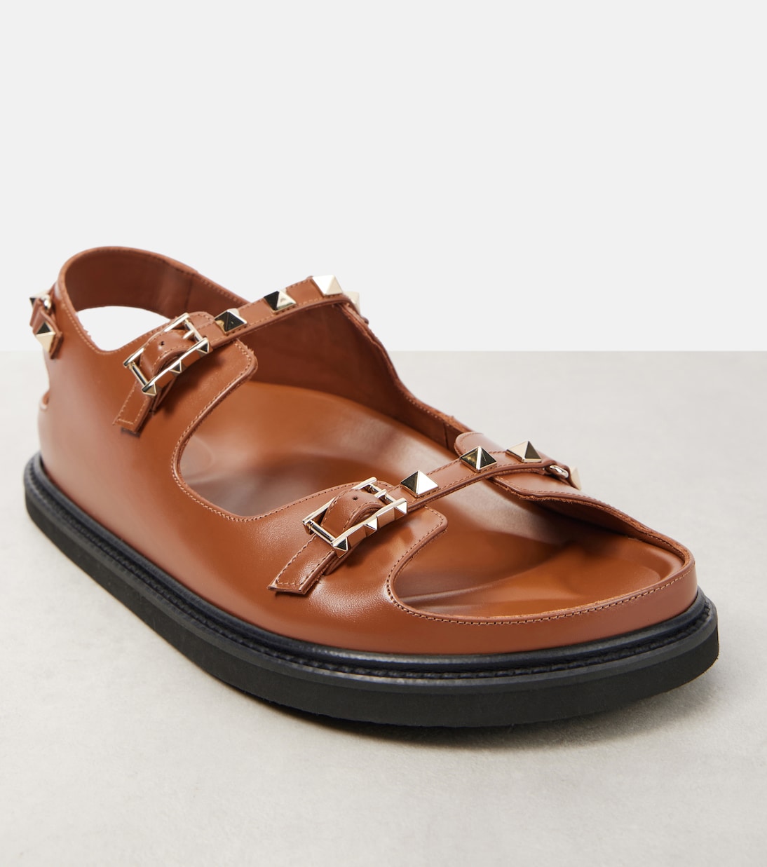 Sandalen Rockstud aus Leder | Valentino Garavani