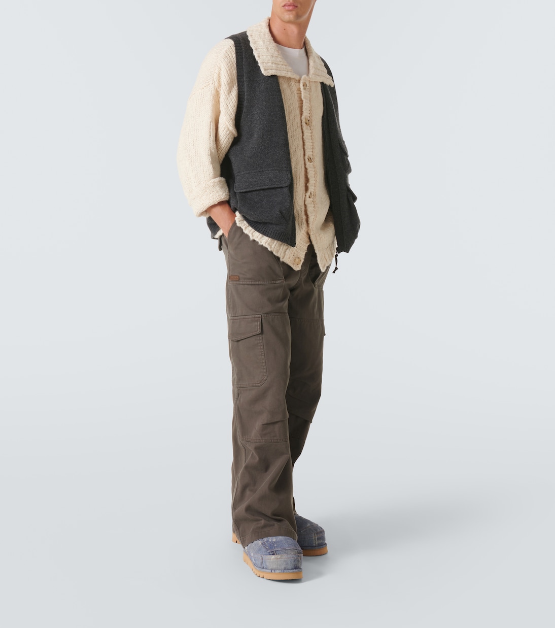 Trompe l'œil leather snow boots | Acne Studios