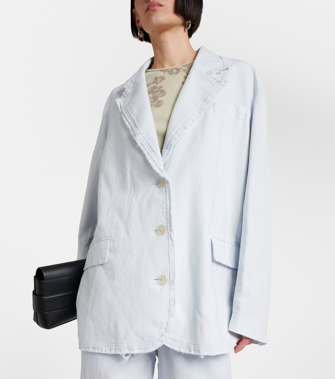 Cotton and linen blazer | Acne Studios