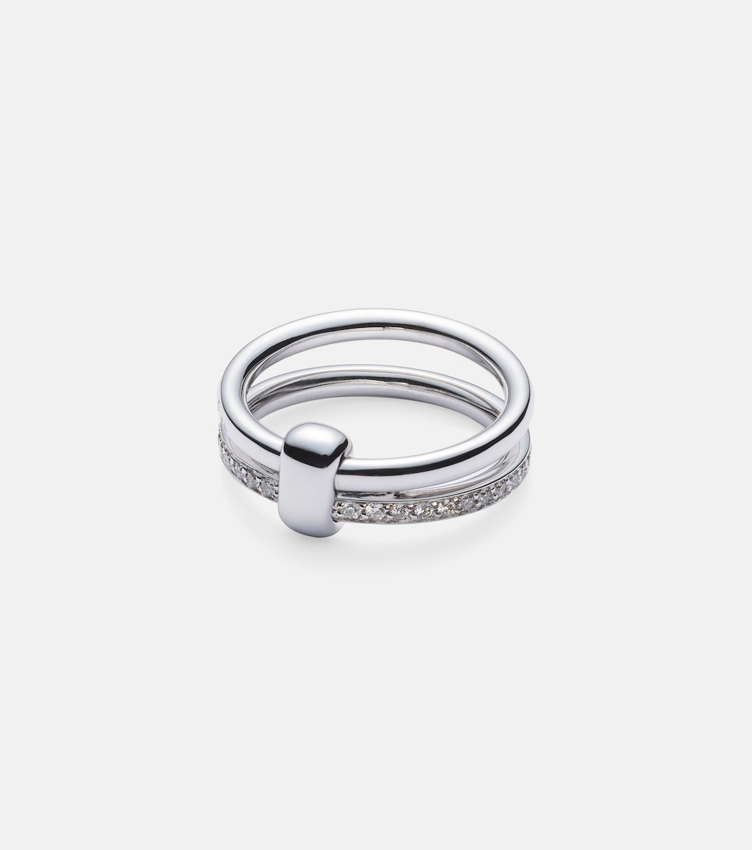Bague Together en or blanc 18 ct et diamants | Pomellato
