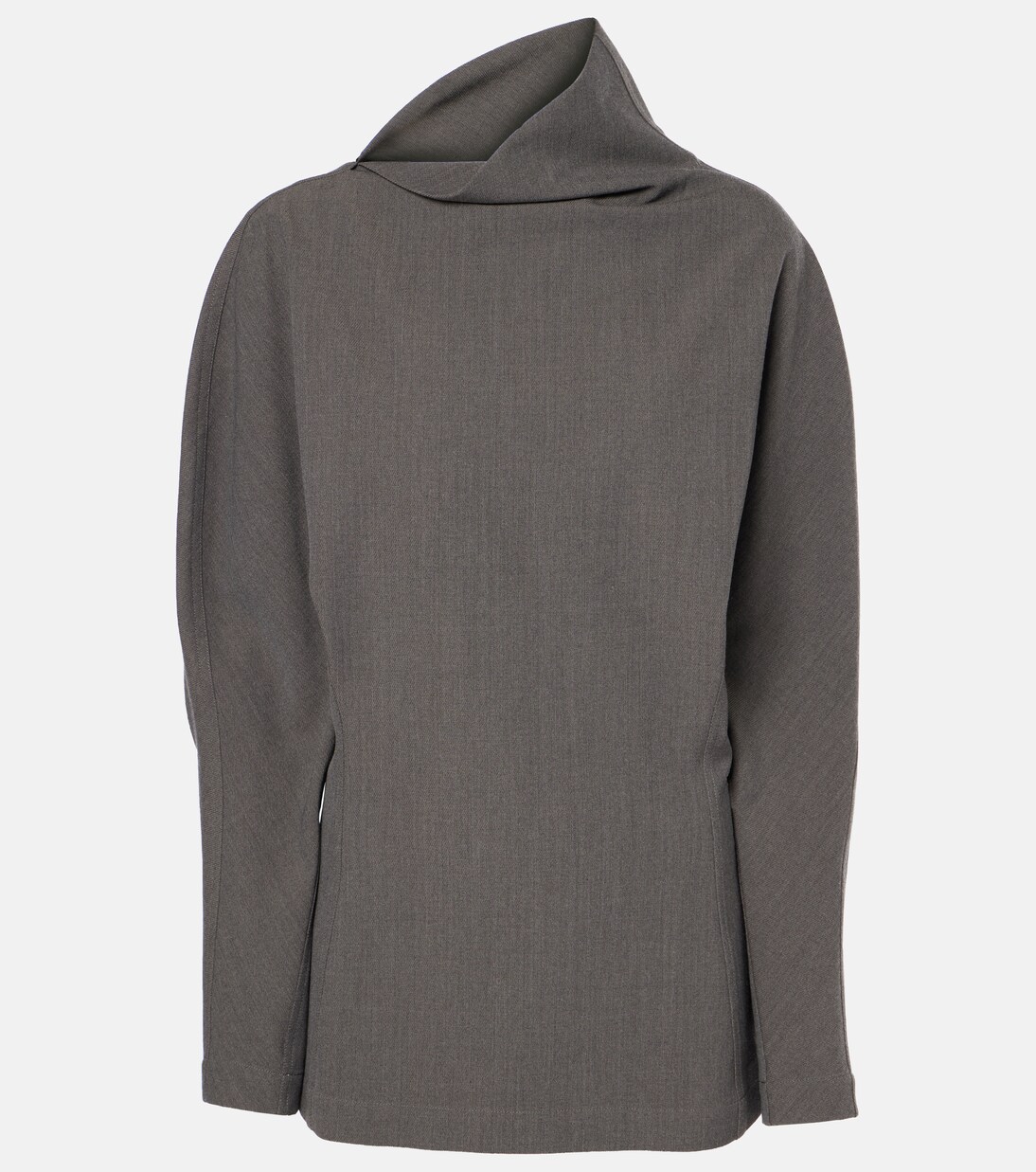 Draped wool-blend top | Bottega Veneta