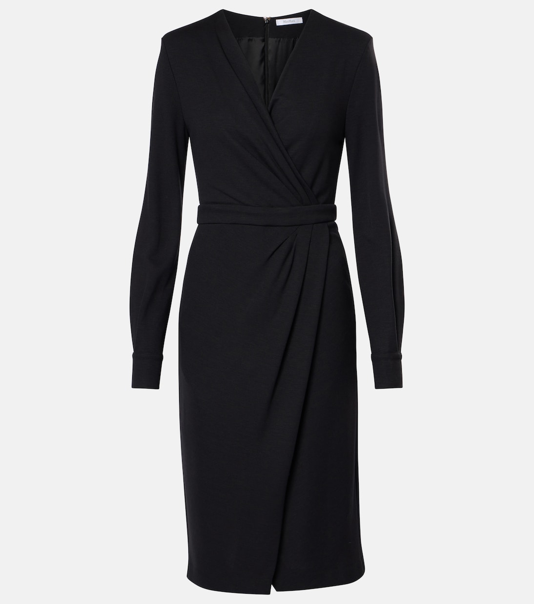 Vestido midi Virtus de jersey fruncido | Max Mara