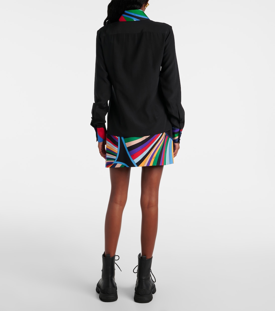 Silk crêpe de chine polo shirt | Pucci