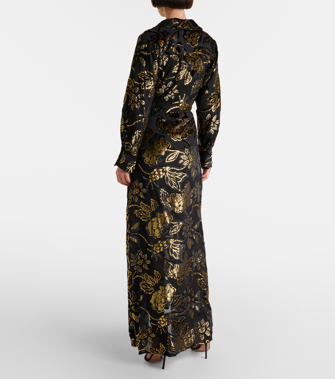 Wickelkleid Marzia aus Lamé-Samt | Simkhai