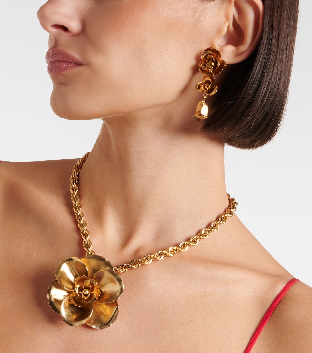 أقراط دروب مطلية بالذهب Amyrin Small | Jennifer Behr