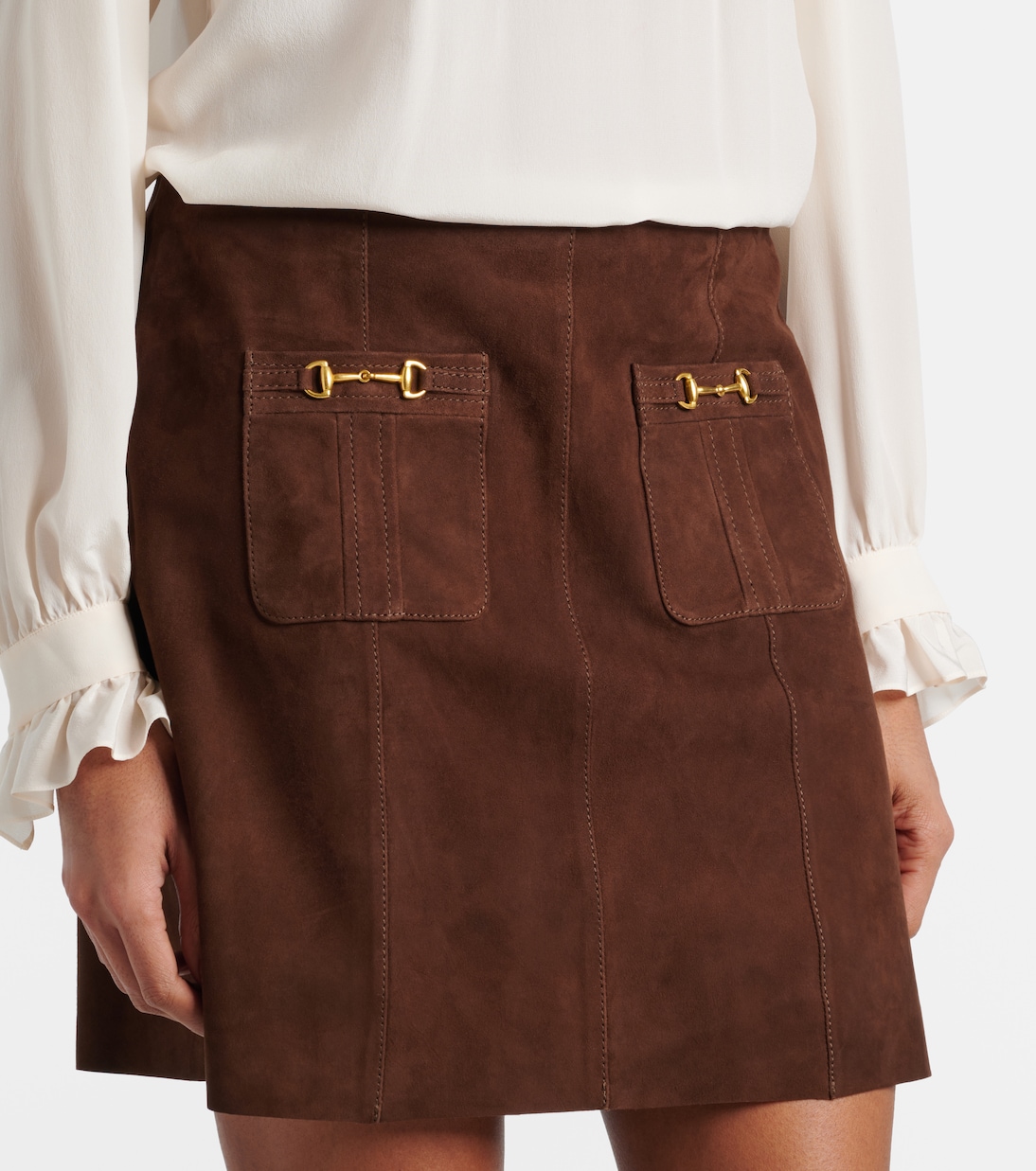 Minirock Wiley aus Veloursleder | Rixo