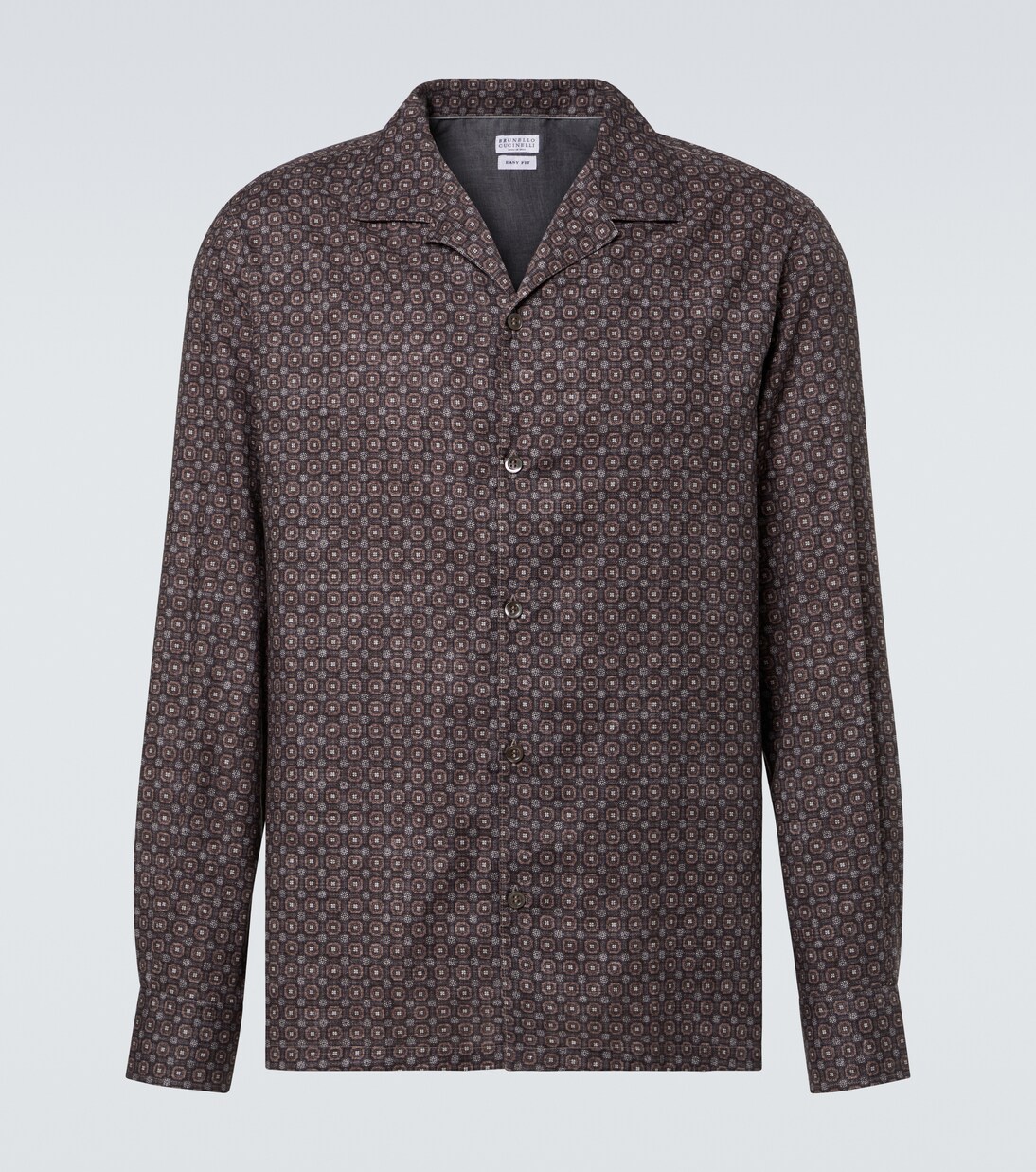 Printed cotton shirt | Brunello Cucinelli