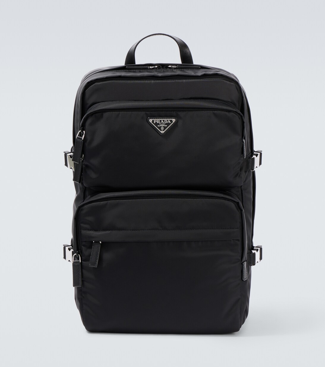 Rucksack aus Re-Nylon mit Leder | Prada