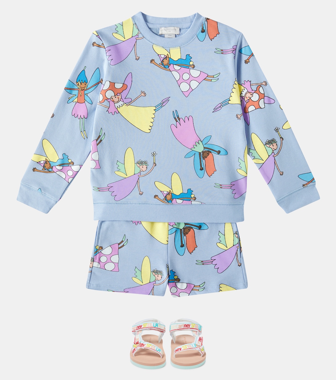 Set aus Pullover und Shorts aus Baumwolle | Stella McCartney Kids
