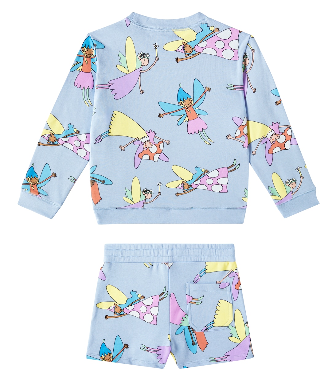 Set aus Pullover und Shorts aus Baumwolle | Stella McCartney Kids