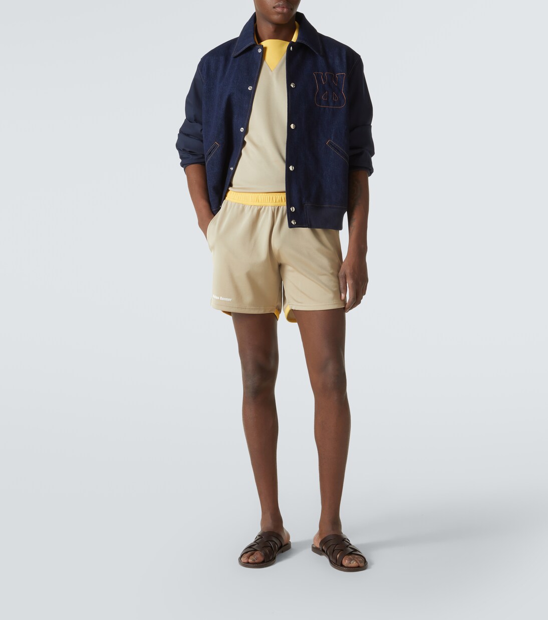 Logo colorblocked polo shirt | Wales Bonner