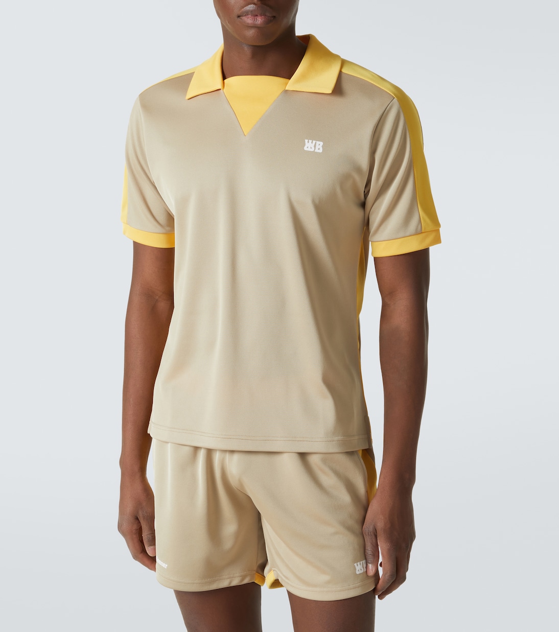 Logo colorblocked polo shirt | Wales Bonner