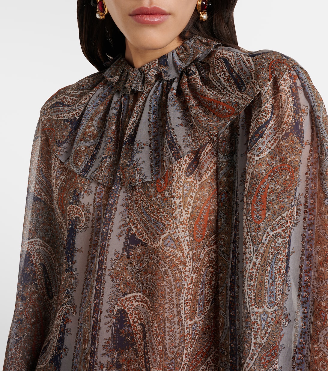 Top aus Seiden-Georgette | Saint Laurent