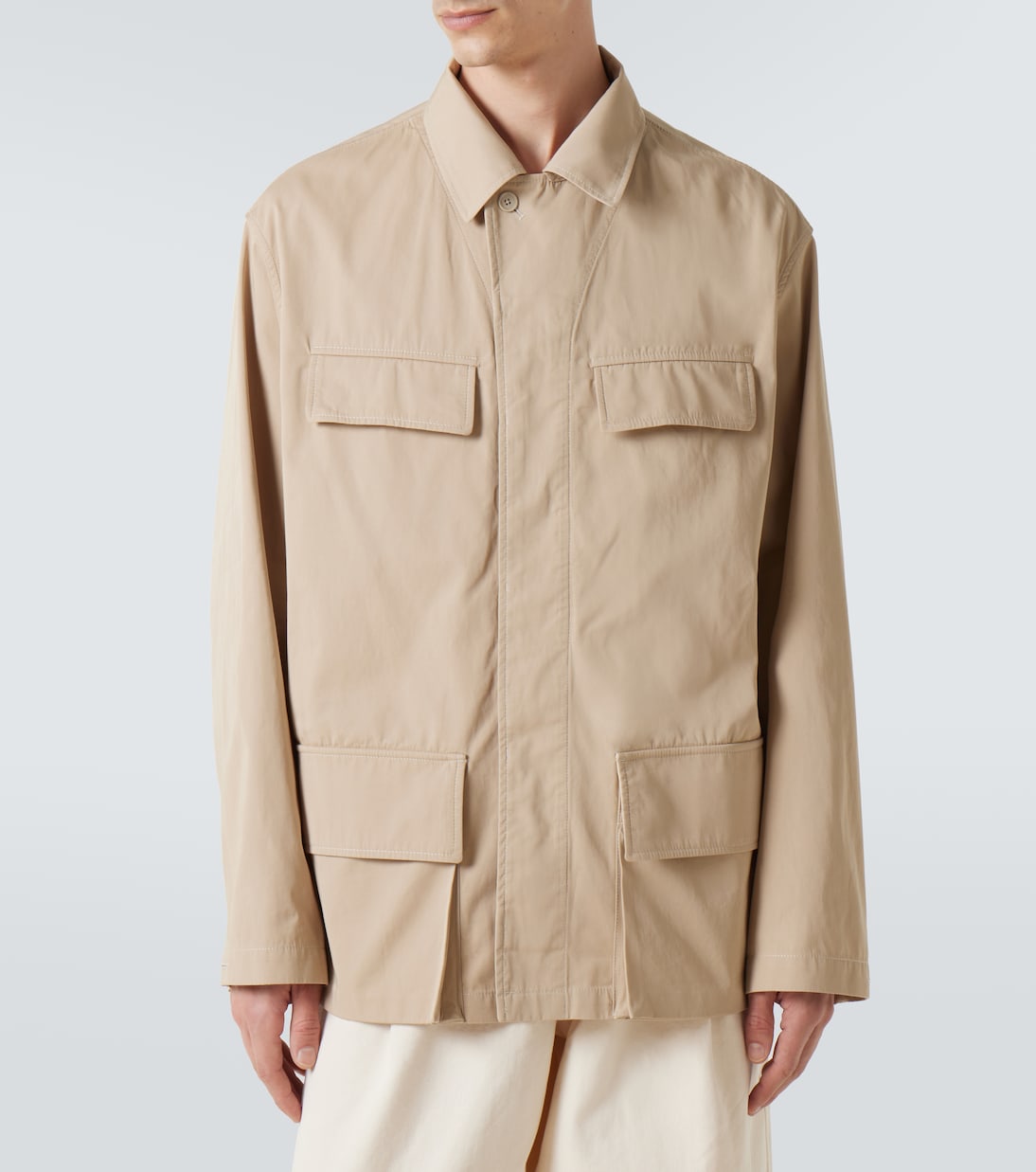Cotton twill overshirt | Lemaire