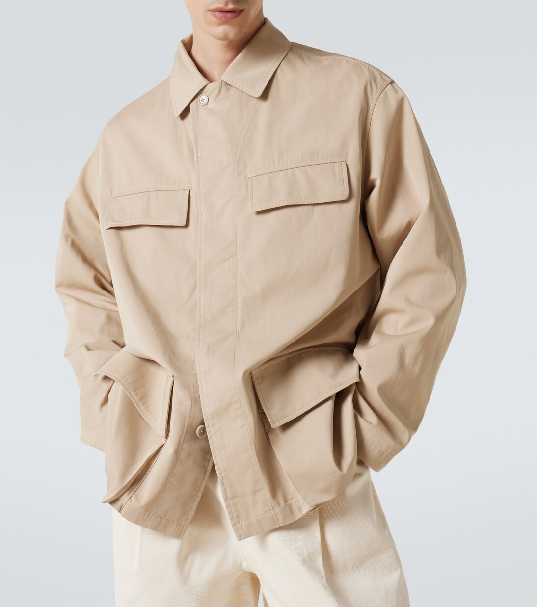 Cotton twill overshirt | Lemaire