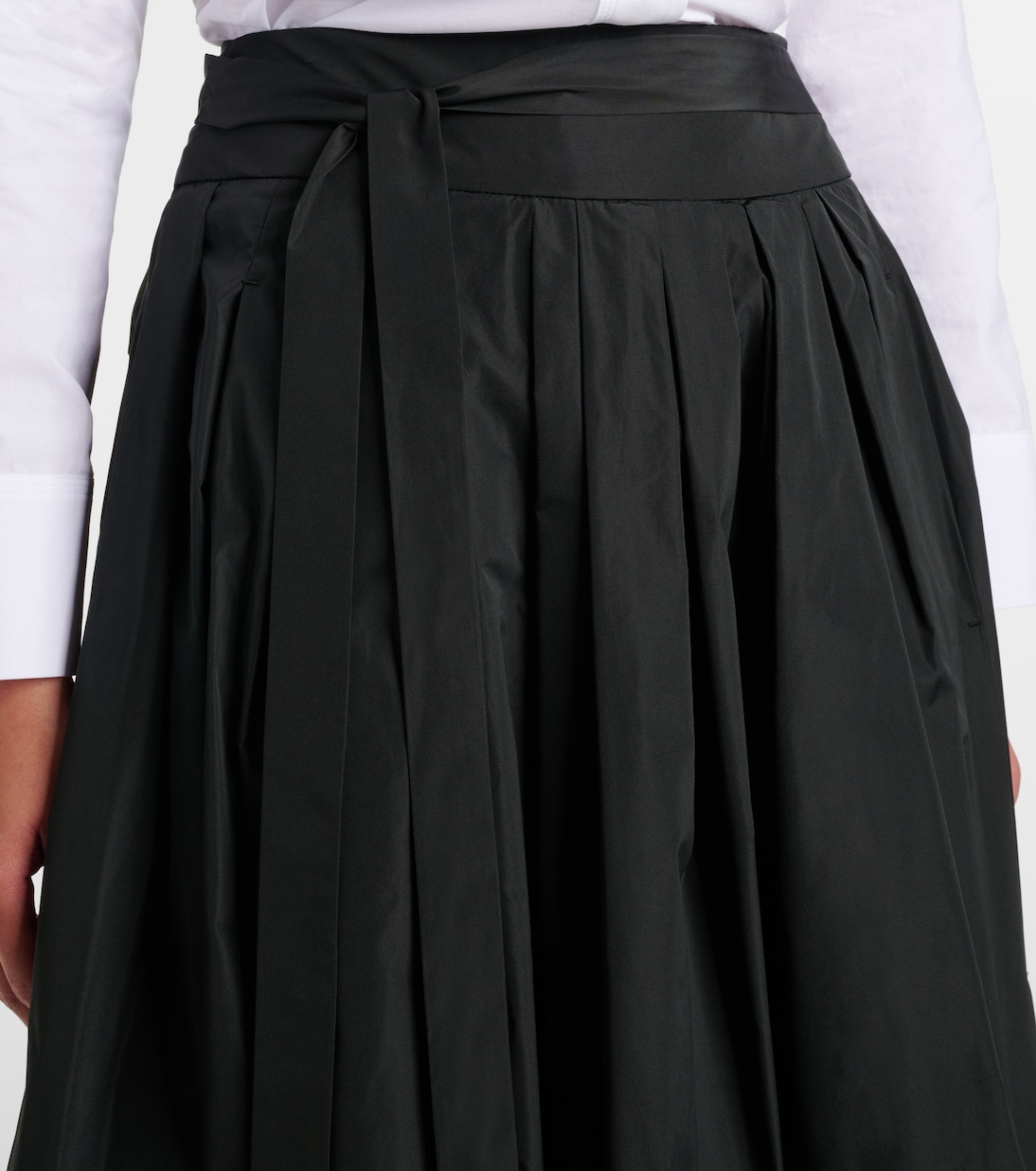 Falda larga Gea de tafetán plisada | 'S Max Mara