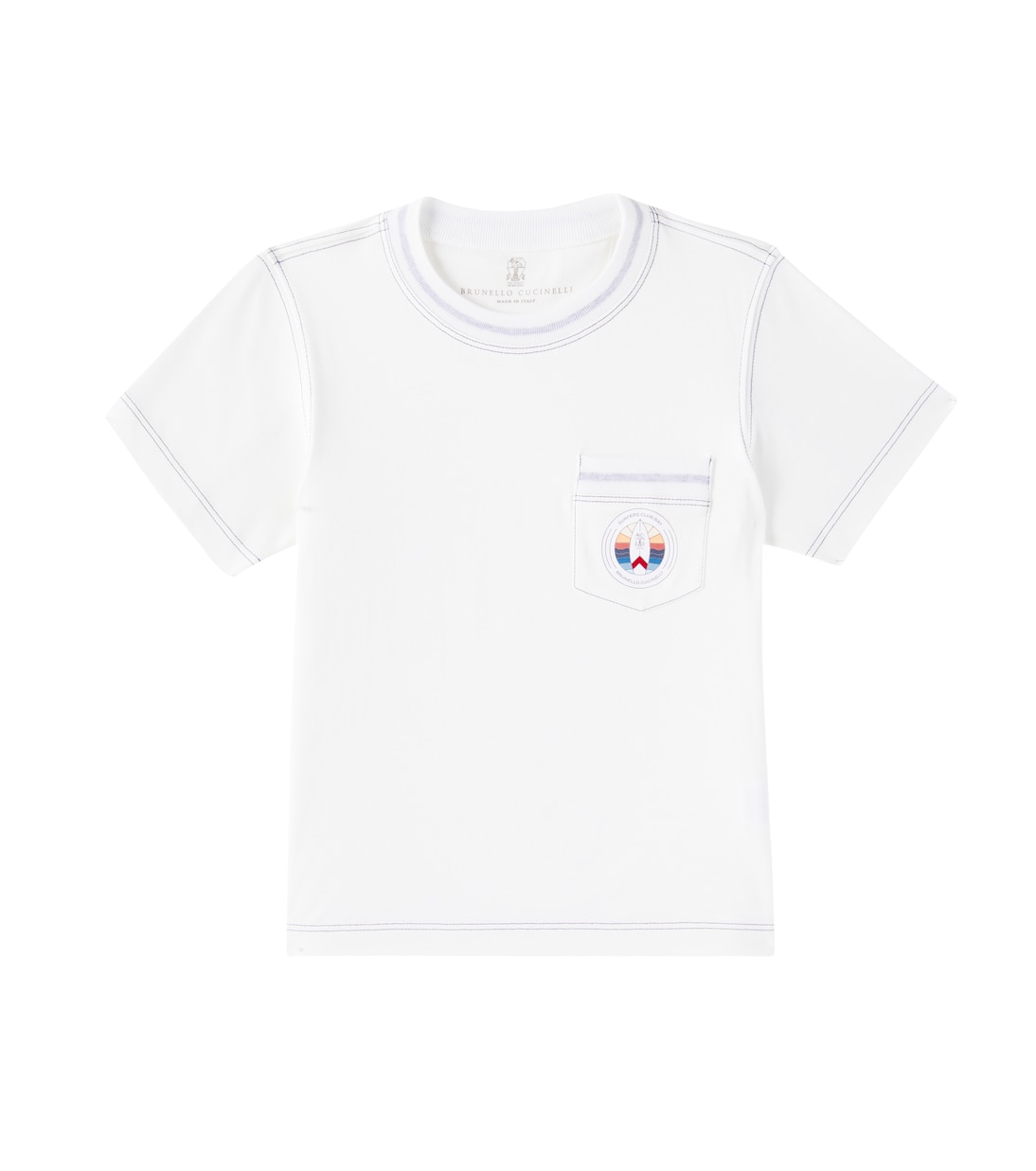 Printed cotton jersey T-shirt | Brunello Cucinelli Kids