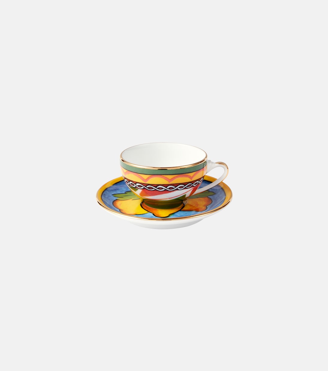 Porcelain espresso cup and saucer set  | Dolce&Gabbana Casa