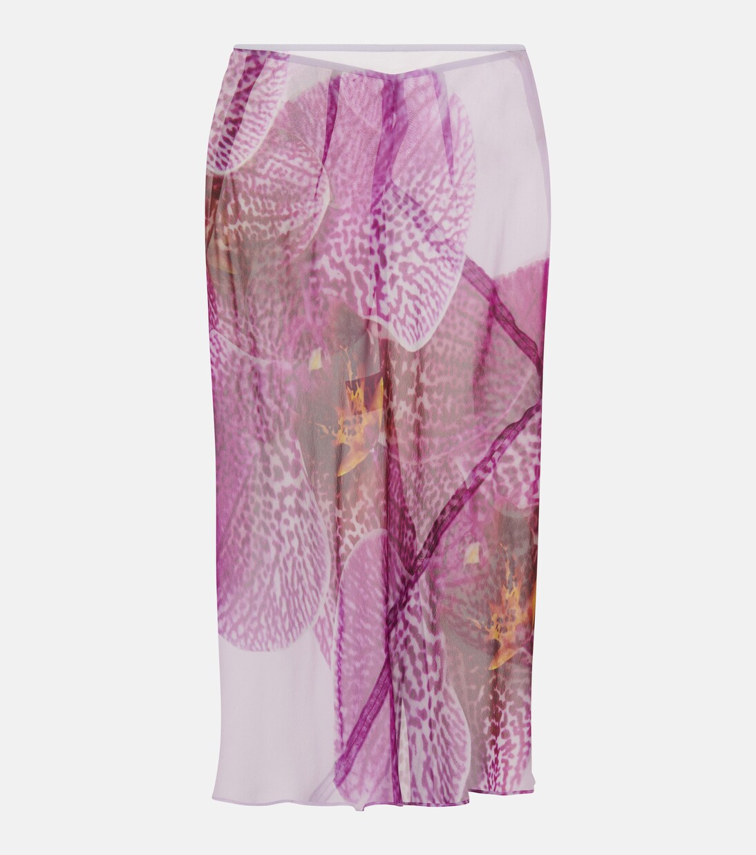 Printed silk midi skirt | Dries Van Noten
