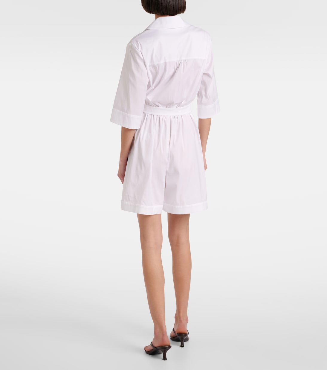 Jumpsuit corta Canard in popeline di misto cotone | Max Mara