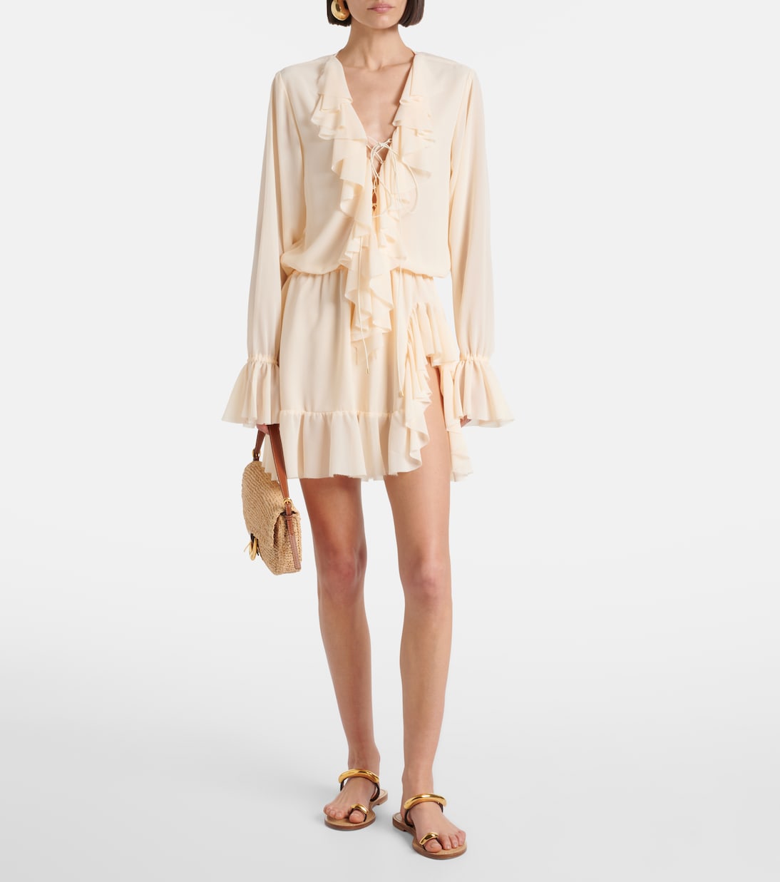 Bellen ruffled minidress | Bananhot