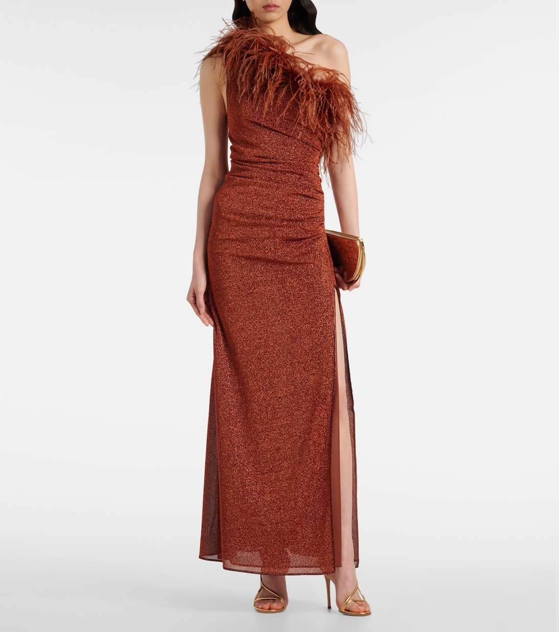 Lumière Plumage maxi dress | Oséree