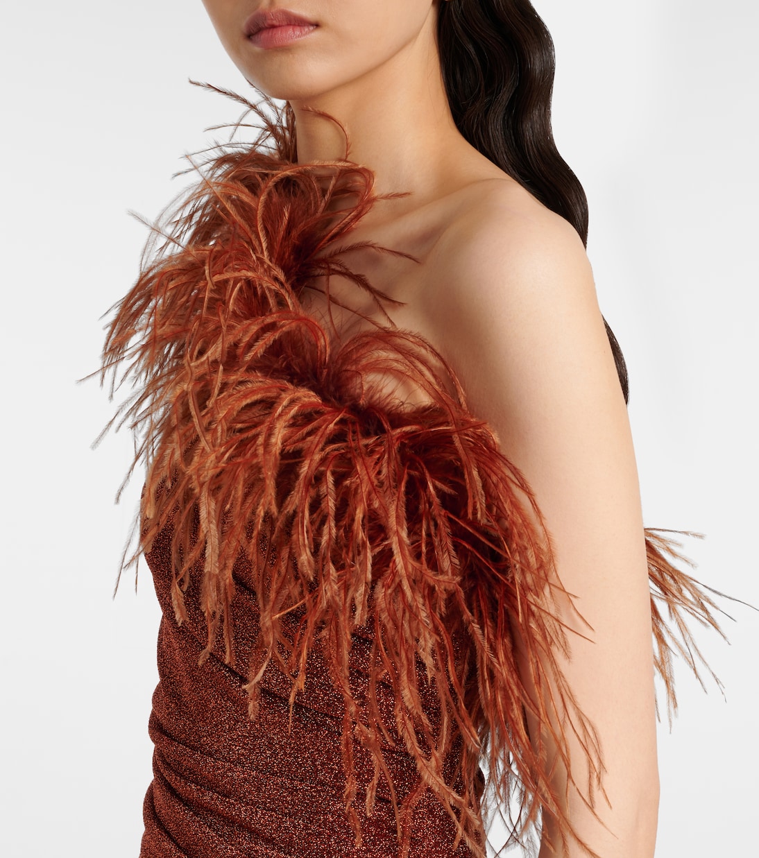 Lumière Plumage maxi dress | Oséree