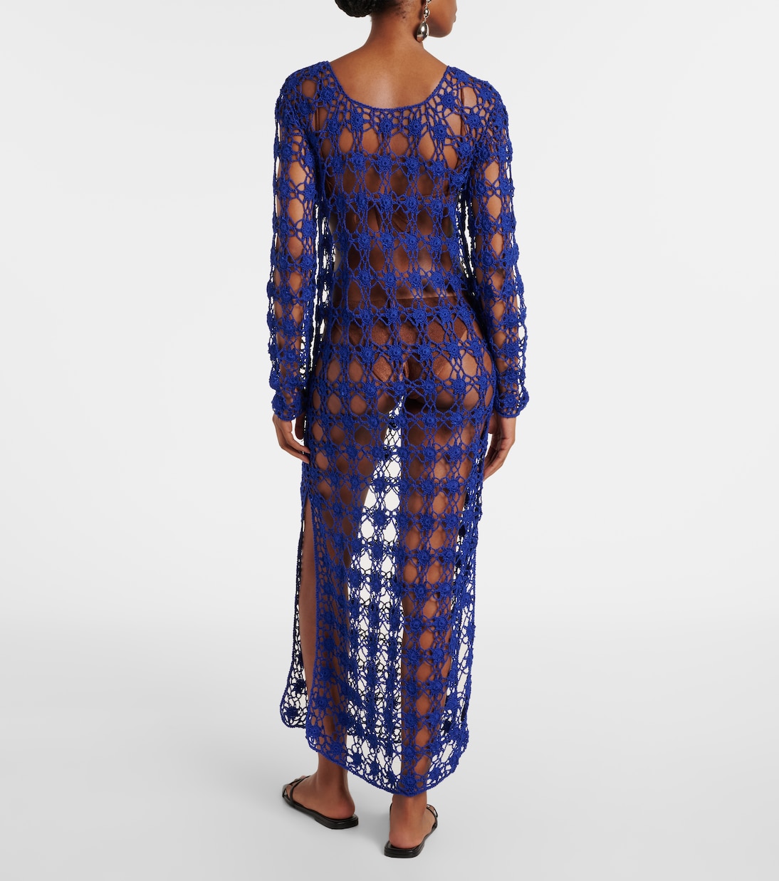 Crochet cotton maxi dress | Anna Kosturova