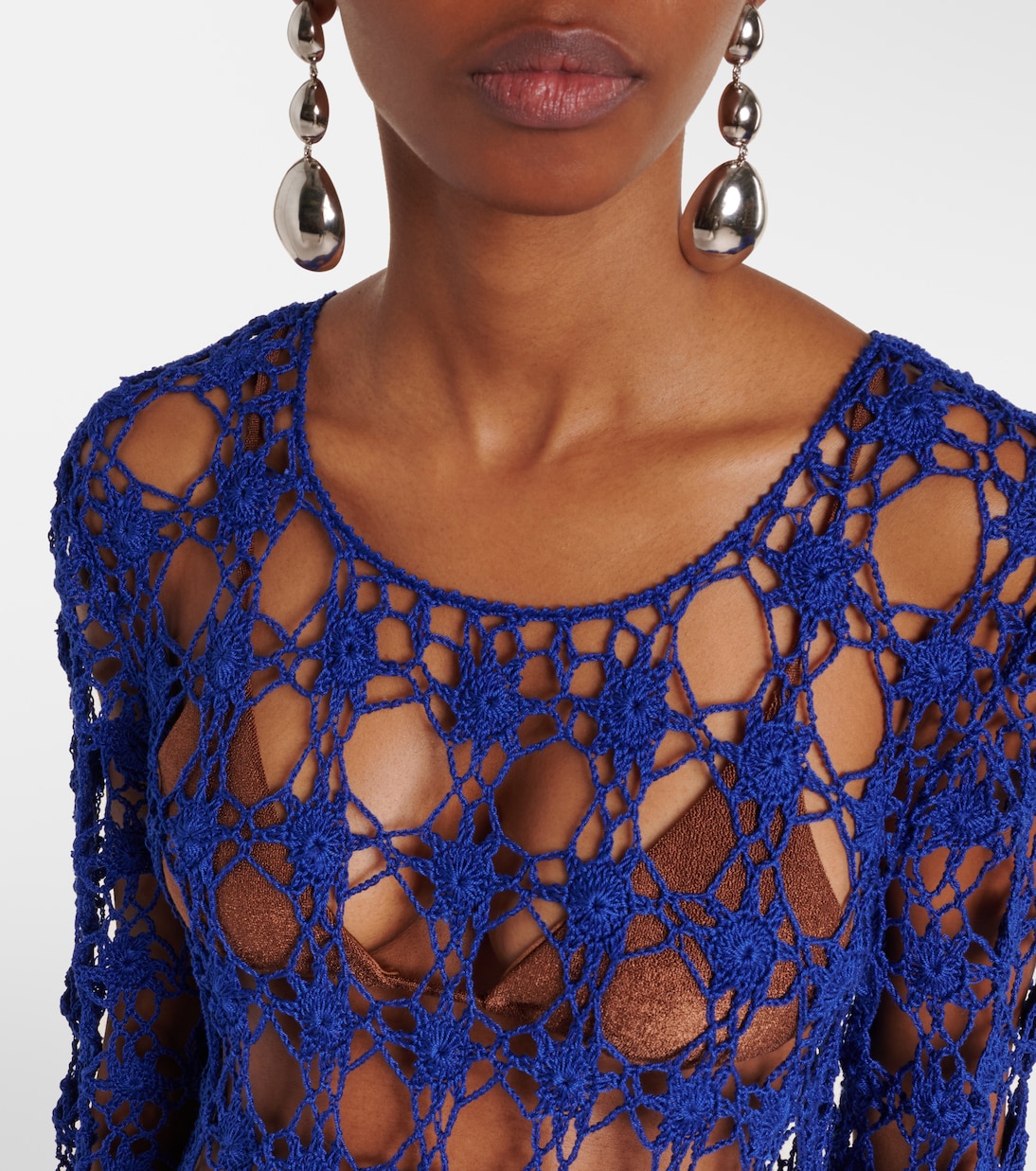 Crochet cotton maxi dress | Anna Kosturova