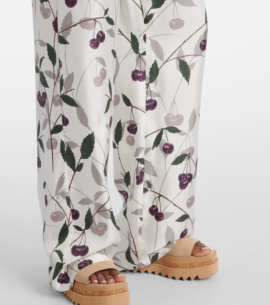 Weite Hose aus Seiden-Twill | Stella McCartney