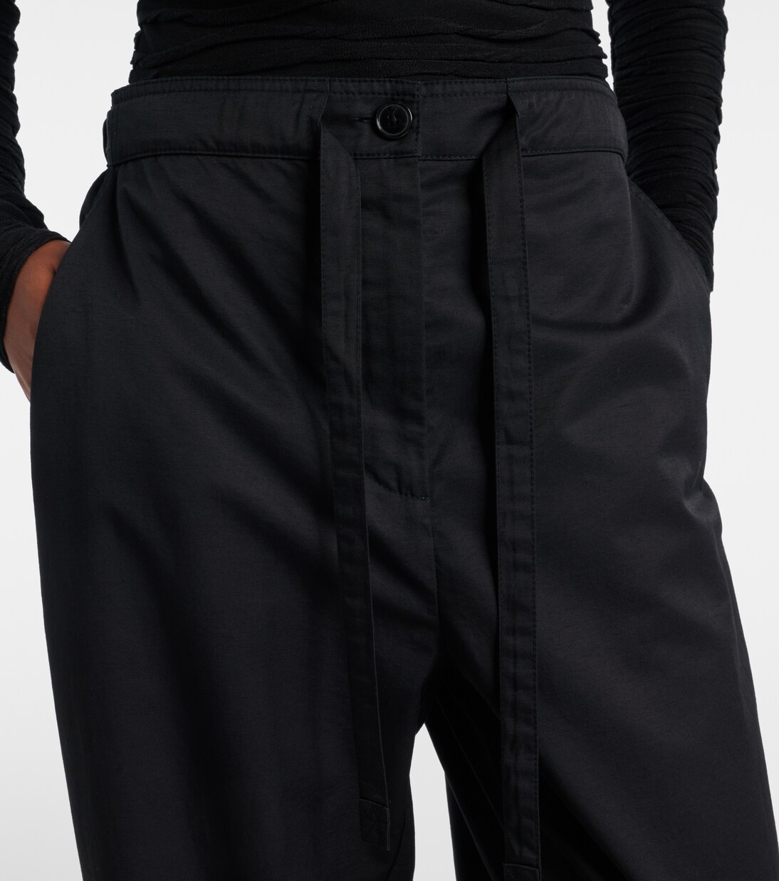 Pantalon ample White Label Barret en coton | Proenza Schouler