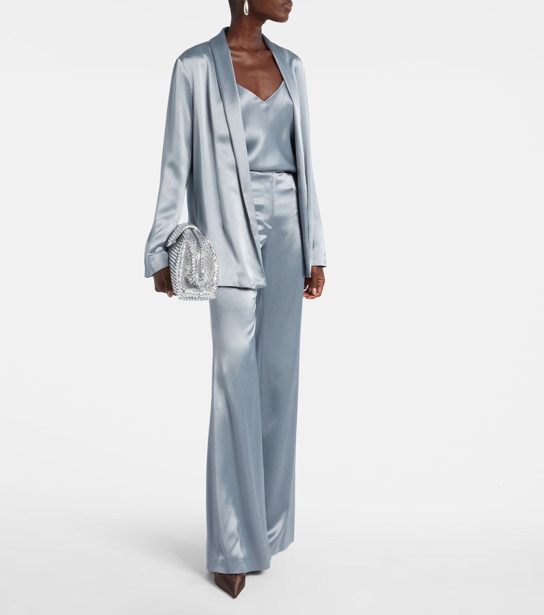 Top lencero Ischia de satén | Galvan