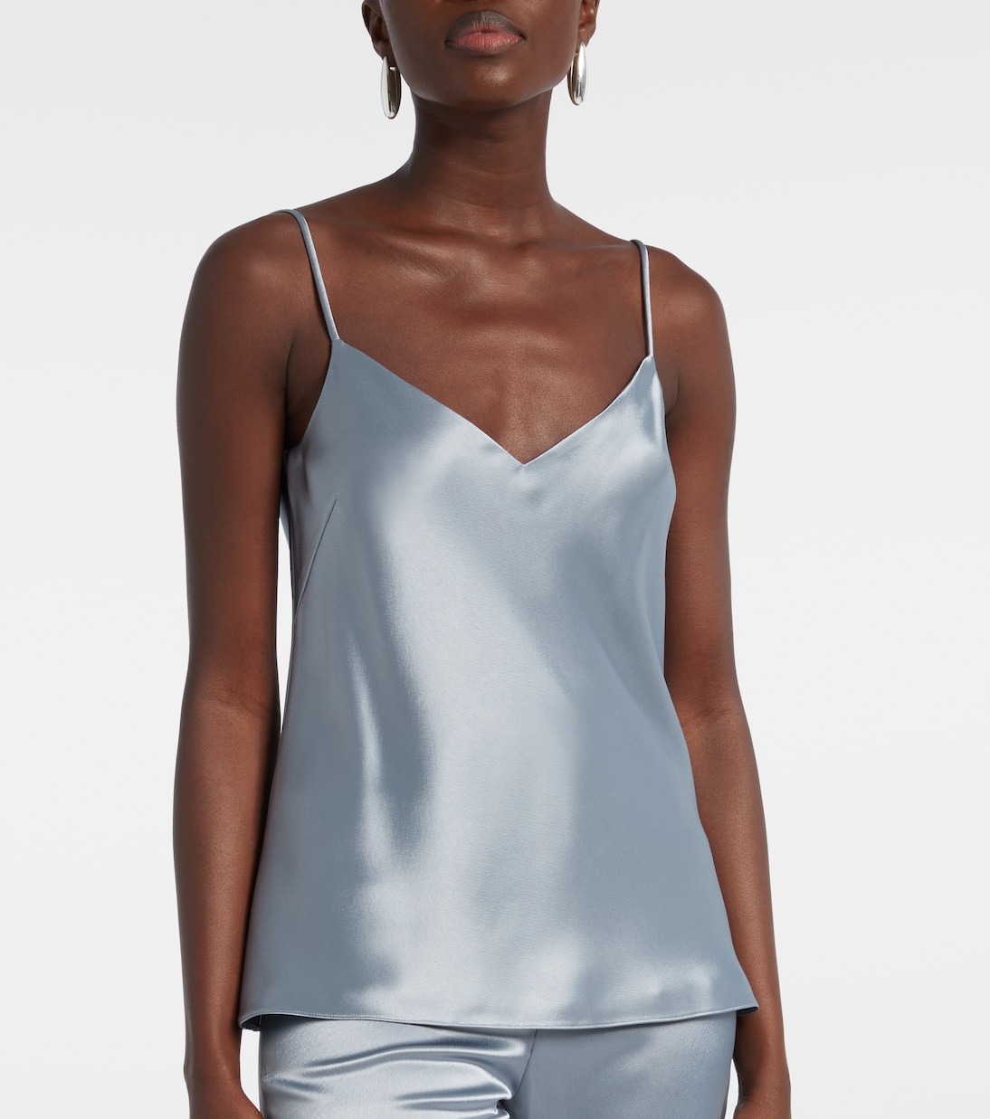 Top lencero Ischia de satén | Galvan