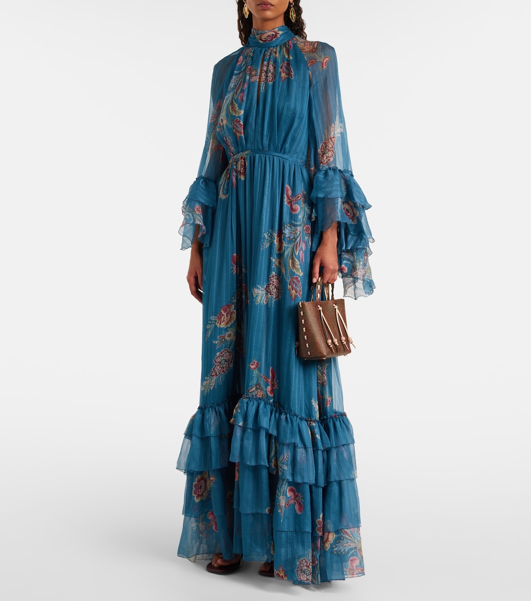 Paisley silk chiffon gown | Etro