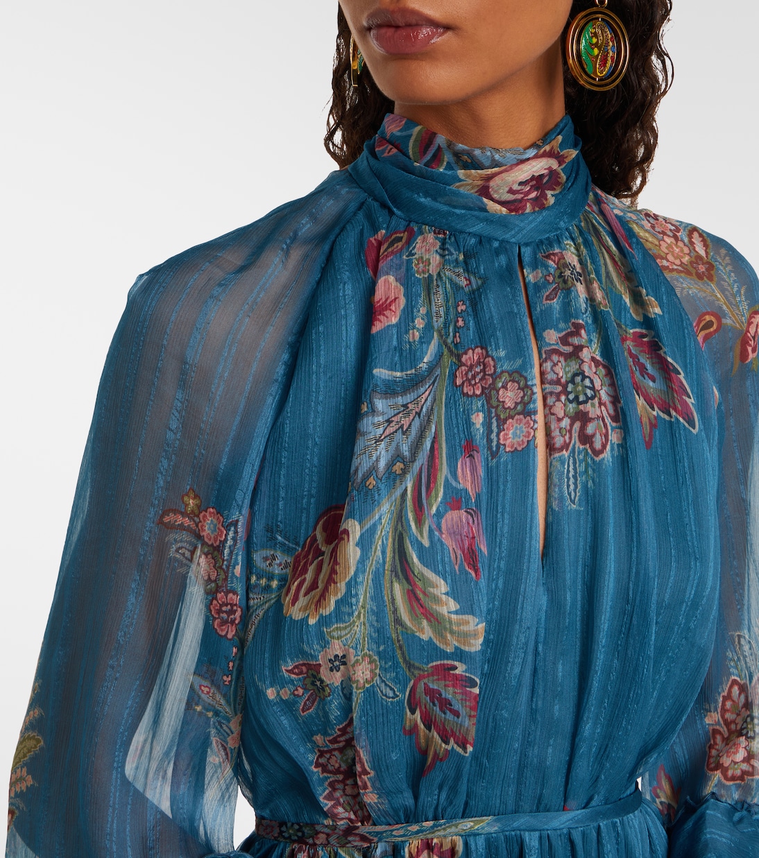 Paisley silk chiffon gown | Etro