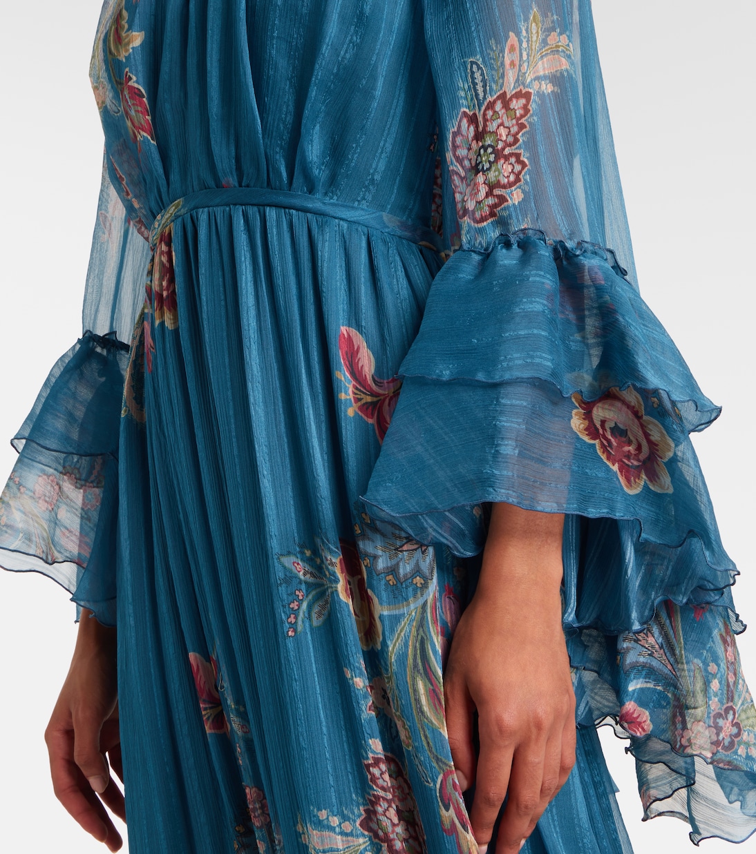 Paisley silk chiffon gown | Etro